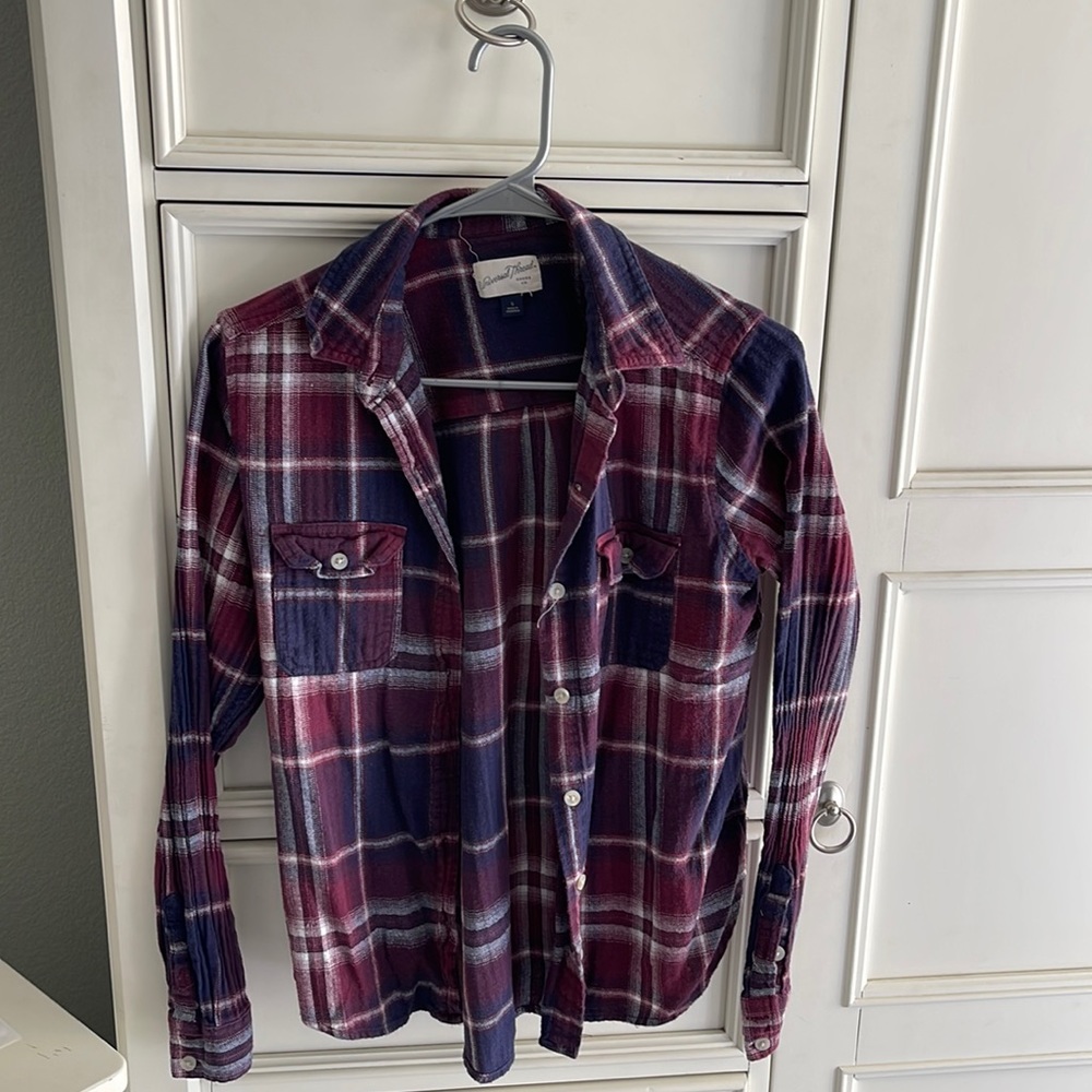 Plaid Long Sleeve Button Down